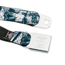 Joker Face Full Color Seatbelt Belt - Joker Spray Painted/Street Pose JOKES ON YOU White/Grays Webbing