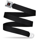 Harley Quinn Diamond Full Color Black/Red Seatbelt Belt - Black Webbing