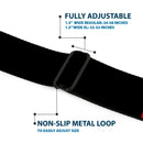Harley Quinn Diamond Full Color Black Red Seatbelt Belt - HARLEY QUINN/Diamonds Black/Red/White Webbing