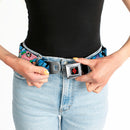 Harley Quinn Diamond Full Color Black Red Seatbelt Belt - Catwoman/Harley Quinn/Poison Ivy Pillow Fight Webbing