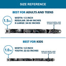 Joker Face Bats CLOSE-UP Full Color Grays Seatbelt Belt - BATMAN ARKHAM ORIGINS Joker Expressions/Bats Grays Webbing