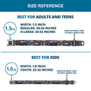 JUSTICE LEAGUE Star Logo Full Color Black Silver-Fade Red Seatbelt Belt - JUSTICE LEAGUE-IT'S TIME FOR JUSTICE 4-Superhero Pose Blocks Collage Purples/Blues Webbing