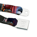 Deadstroke Logo Full Color Black Red White Seatbelt Belt - DEATHSTROKE Pose/BATMAN ARKHAM ORIGINS Logo Webbing
