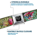 Superman Black Silver Seatbelt Belt - Supergirl Tattoo Scene Webbing