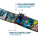 Superman Full Color Blue Seatbelt Belt - Superman Comic Panels Webbing