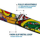 Superman Full Color Blue Seatbelt Belt - Classic ACTION COMICS Issue #1 Cover Superman Lifting Car Stacked Webbing