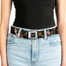 Wonder Woman 2017 Icon Full Color Black/Gold Seatbelt Belt - Wonder Woman 2017 Icon/3-Poses/Lasso of Truth Black/Brown/Golds Webbing