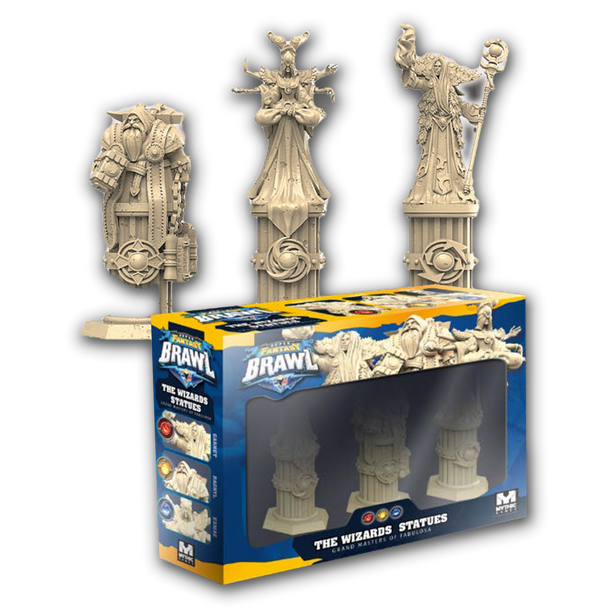 Super Fantasy Brawl: The Wizards' Statues