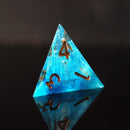 Shape of Water Sharp-Edged Resin Dice Set