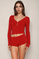 Soft Long Sleeve Loungewear Set