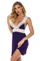 Jersey Knit and Lace Babydoll