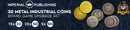 30 Metal Coin HIGH VALUE Board Game Upgrade Set (Industrial Coins) NEW!  -