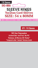 "Yucatan" Card Sleeves (54x80mm) 110 Pack, 60 Micron, SKS-8806