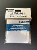 Small Square Game Card Sleeves (70x70mm) 110 Pack, 60 Micron, SKS-8812