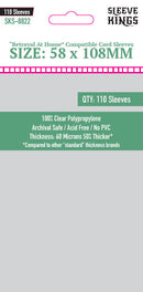 "Betrayal At House On The Hill +Widows Walk" 1st & 2nd Edition Compatible Sleeve Bundle (8822 X 1)