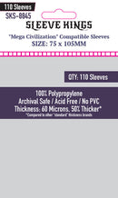 "Mega Civilization" Compatible Sleeves (75x105mm)  110 pack, 60 Micron, SKS-8845