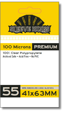 Premium Mini American Card Sleeves (41x63mm) 55 Pack, 100 Micron, SKS-9901