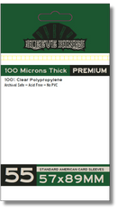 Premium Standard American Card Sleeves (57x89mm) 55 Pack, 100 Micron, SKS-9903