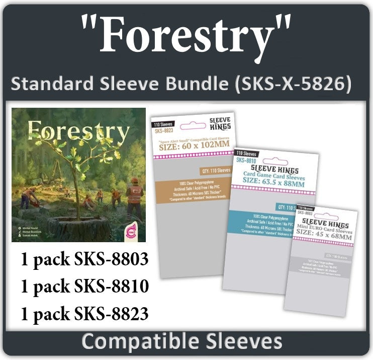 Forestry Compatible Card Sleeve Bundle (8803 x1, 8810 x 1, 8823 x 1)