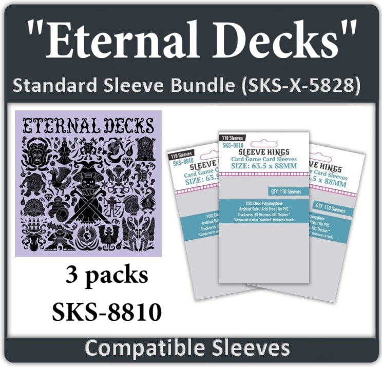 Eternal Decks Compatible Card Sleeve Bundle (8810 x 3)