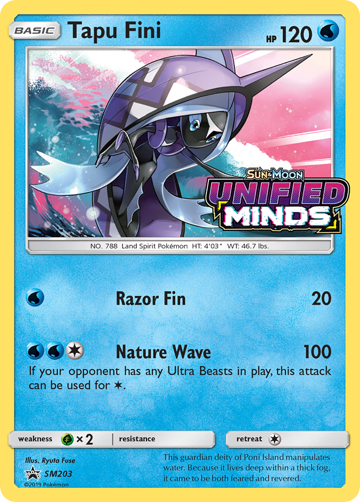 Tapu Fini (Prerelease) SM203/248 - SM Promos Holofoil