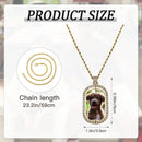 Custom Photo Pendant Necklace – Double-Sided Portrait Charm | Gold & Silver