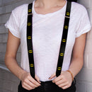 Suspenders - 1.0" - Batman Shield Black Yellow