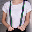 Suspenders - 1.0" - Joker HAHAHA Purple Green