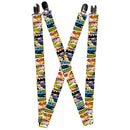 Suspenders - 1.0" - Superheroines Wonder Woman Supergirl Batgirl