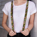 Suspenders - 1.0" - Americana Superman Shield Camo Olive