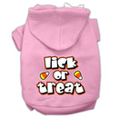Halloween Pet, Dog & Cat Hoodie Screen Printed, "Lick or Treat"