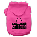 Pet Dog & Cat Hoodie Screen Printed, "St. Louis Skyline"