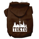 Pet Dog & Cat Hoodie Screen Printed, "Tokyo Skyline"