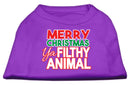 Holiday Pet Dog & Cat Shirt Screen Printed, "Merry Christmas Ya Filthy Animal"