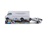 Back to the Future die-cast 1:32 scale 40th Anniversary "Hollywood Rides" DeLorean Time Machine (Frost Finished)