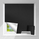 Removable 100% Light Blocking Darkest Window Cloth DIY Total Blackout Glass Privacy Darkening Window Tint Black Window Sticker
