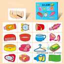 32Pcs Toddler Matching Cards – Montessori Animal & Shape Puzzle Set