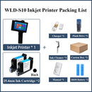 WILLITA 25.4mm Portable Handheld Inkjet Tij Printer Gun For Logo Expiry Date QR Barcode Batch Numbers Label Machine S10