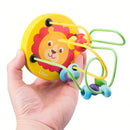 Wooden Roller Coaster Toy – Colorful Educational Bead Maze for Kids