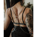 Sacrifiant Harness Body Jewelry | Silver Metal Chain Fashion Harness Accessory
