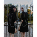 Sacrifiant Harness Body Jewelry | Silver Metal Chain Fashion Harness Accessory