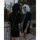 Sacrifiant Harness Body Jewelry | Silver Metal Chain Fashion Harness Accessory