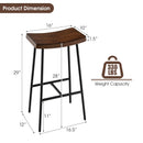 Industrial Saddle Stool with Metal Legs and Adjustable Foot Pads
