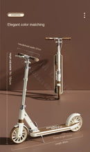 Children's Scooter, Foldable Bicycle, Large Children's Sliding Wheel, Campus Adult Two Wheel Scooter 5-15 years old