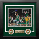 Sam Hauser Celebration Boston Celtics Autographed 8" x 10" Framed Basketball Photo