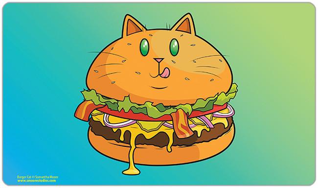 Burger Cat Playmat