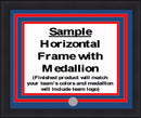 MLB Baseball Photo Picture Frame Kit - Kansas City Royals (Blue Matting, Light Blue Trim)