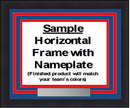 MLB Baseball Photo Picture Frame Kit - Kansas City Royals (Blue Matting, Light Blue Trim)