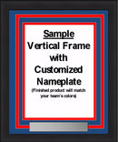 NHL Hockey Photo Picture Frame Kit - Florida Panthers (Red Matting, Navy Trim)