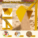 Sand Digger with 2-Handed Controls and Flexible Shovel for 3+ Years Old Kids-Yellow